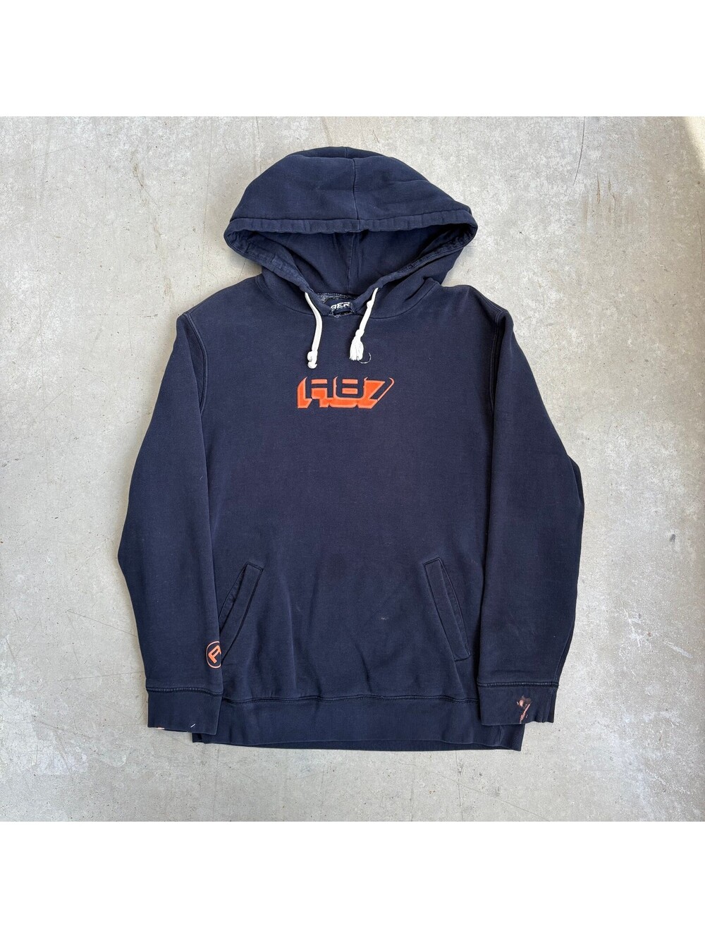 Vintage 2000s Aeropostale A87 Logo Pullover Hoodie Large Navy